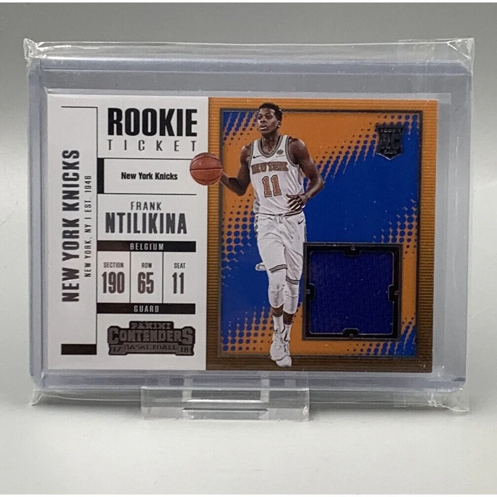 2017-18 CONTENDERS FRANK NTILIKINA ROOKIE TICKET RC JERSEY PATCH  New York Nicks